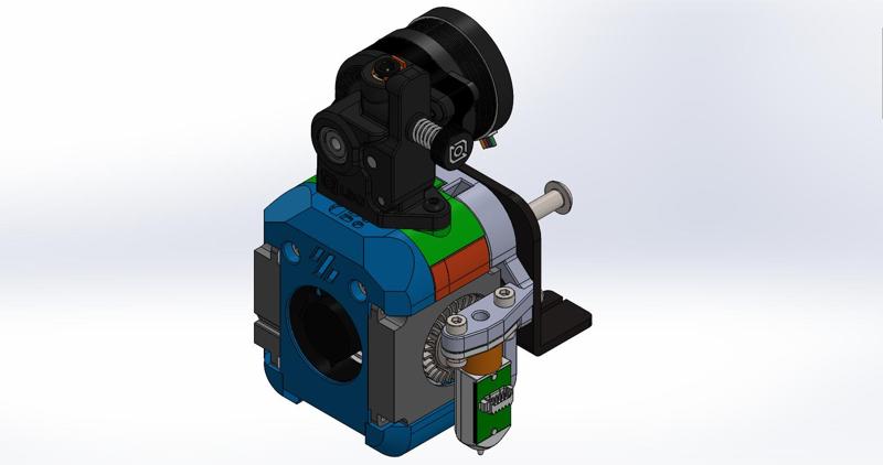 Dragon Burner V8 Mount for Voxelab Aquila with BLTouch (NO SUPPORT)