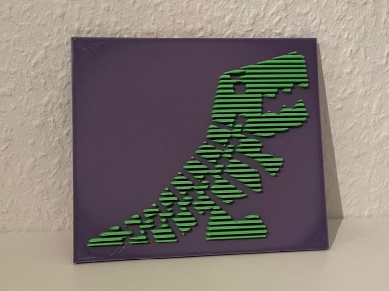 Flexi Rex - Layered Sculpture Wall Art