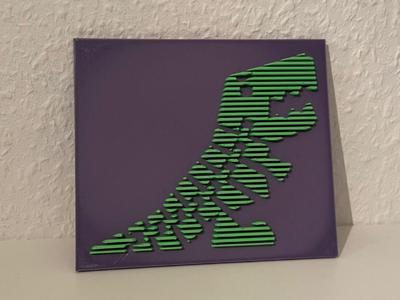 Flexi Rex - Layered Sculpture Wall Art