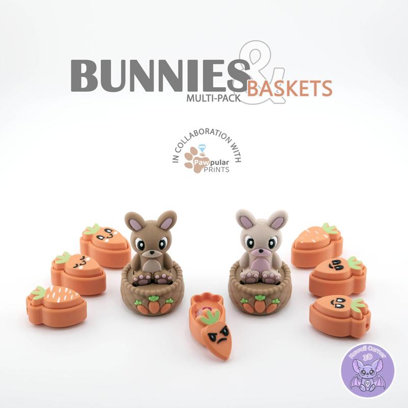 2025-010 Bunny and Basket Collab with Pawpular Prints!