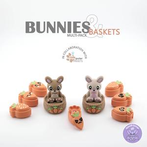 2025-010 Bunny and Basket Collab with Pawpular Prints!
