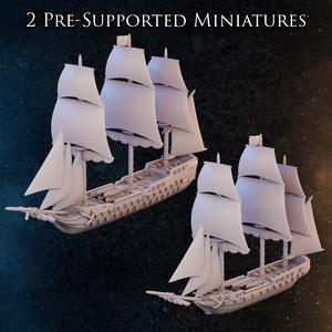 3rd & 5th Rate Frigate Line