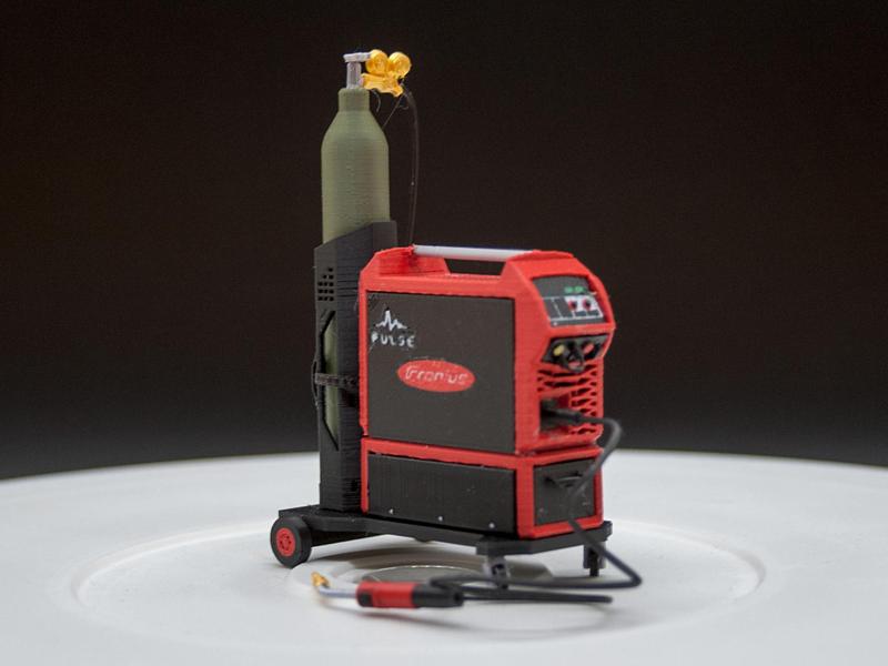 Miniature Welder for Garage Diorama, scale 1:18
