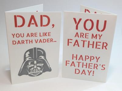 Foldable Father's Day Card - Star Wars