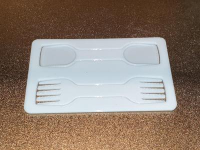 Disposable Scoop & Fork (Creditcard)