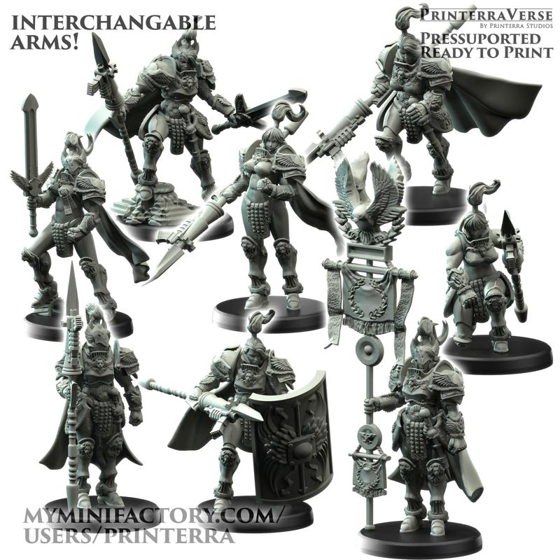 040 ROMANUS Modular Retconia Female Custodian Imperial Guard