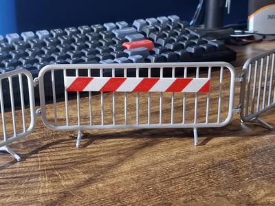 1:14 scale street barricade model