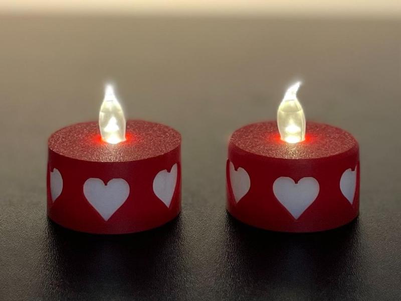Tea Light Cover for Valentine's Day