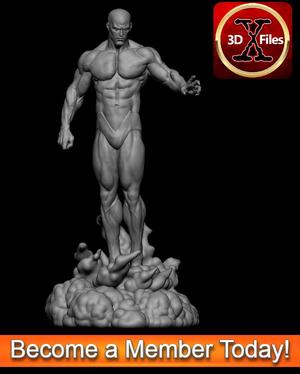 Dr Manhattan Statue - Watchmen Statue - 3D Print File STL