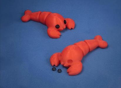 Articulated Lobster & keychain