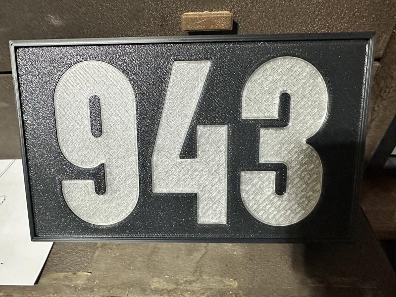 Street address or LED sign