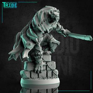 (0186) Male gnoll thief rogue assassin with knive