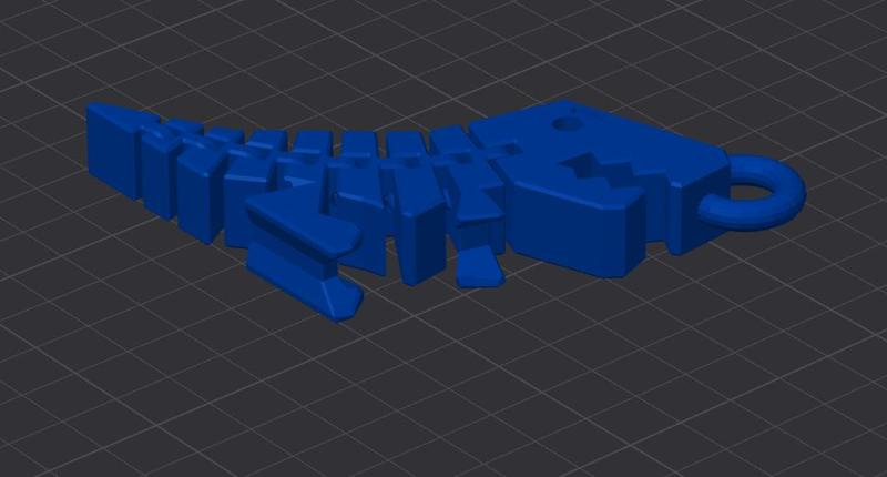 Flexi Rex Keychain