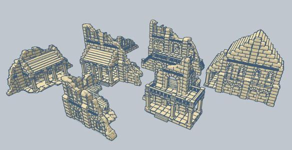 Osgiliath Ruins 10mm Scale
