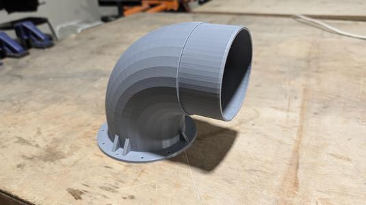 Mimaki fume extraction 100mm fitting