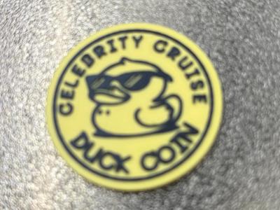 CELEBRITY CRUISE DUCK COIN FOR HIDING 