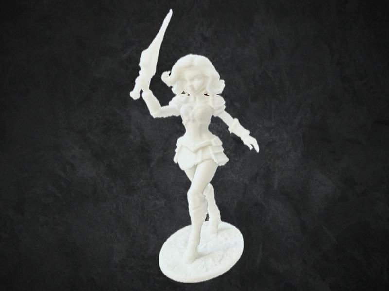 Female Sword Wielding Warrior Fighter