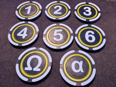 Grimdark 40K 40mm Objective Markers