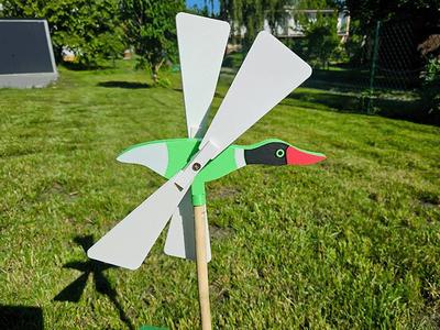 Garden Duck Wind Spinner – Two Mounting Versions