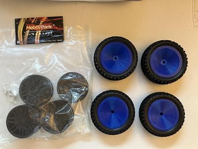 RC10 Team Car Custom Wheels for HobbyPark Tires