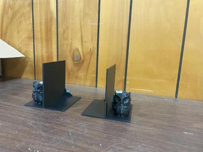 Low Poly Multi Color Owl Book End