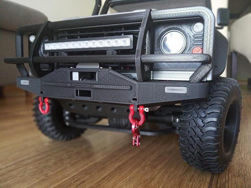 Landy ARB front bumper - 3dsets winch & servo guard mod