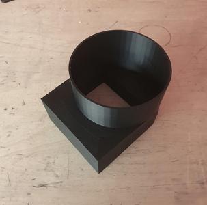 Extractor hood tube adapter