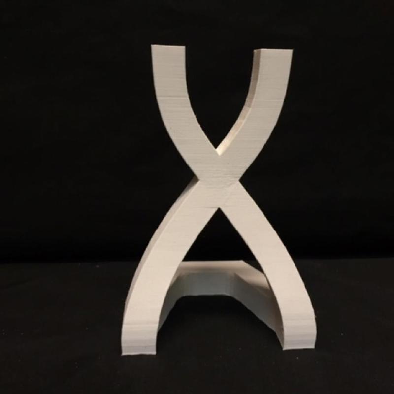 Modern figure-negative vase