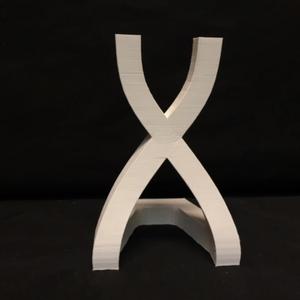 Modern figure-negative vase
