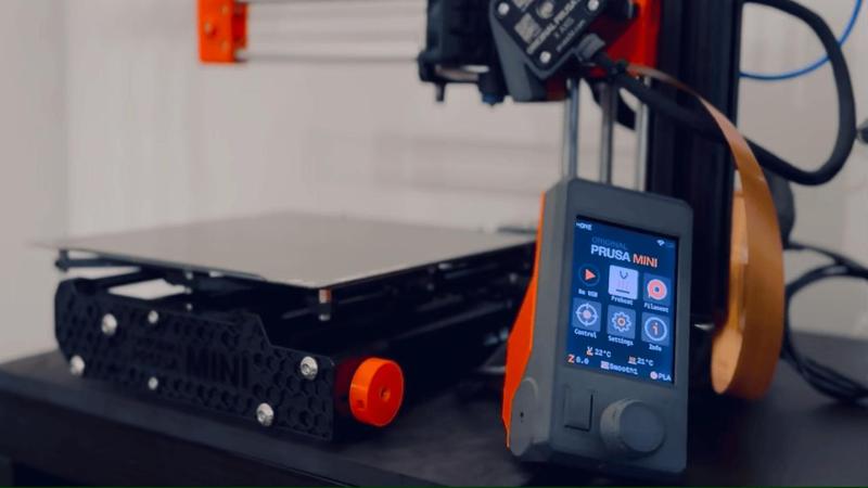 Magnetic USB+Powerswitch LCD case for Original Prusa MINI(+)