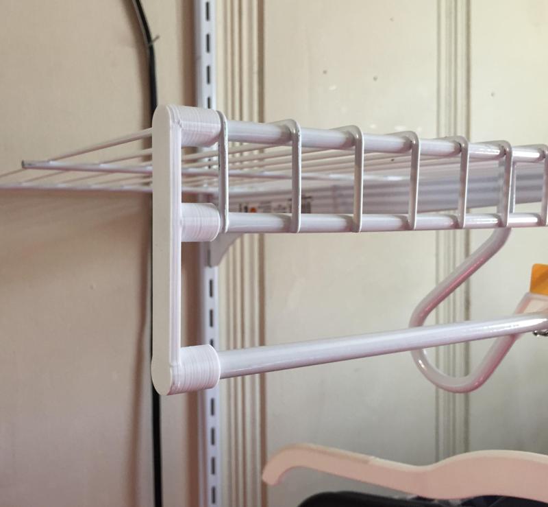 Rubbermaid FreeSlide Wire Shelf End Cap