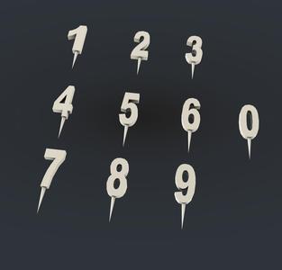 CAKE TOPPER SET (NUMBERS)