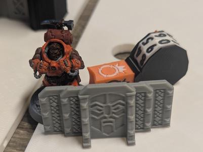 Kill Team Light Barricade - Space Dwarf Themed