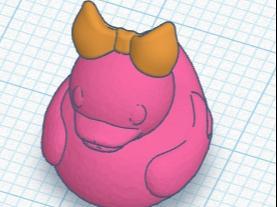 Duck with Cheer Bow V2