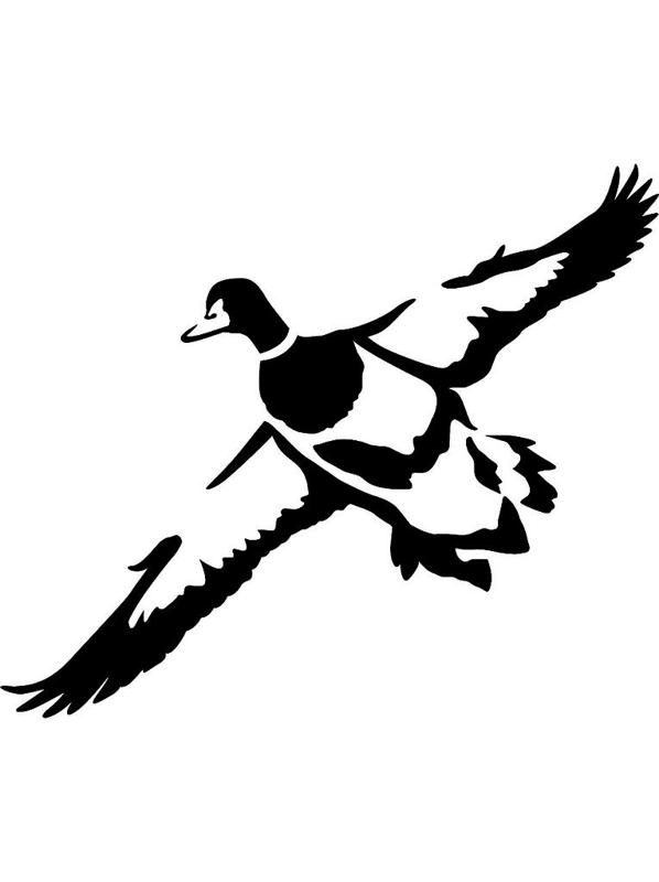 Flying Duck Stencil