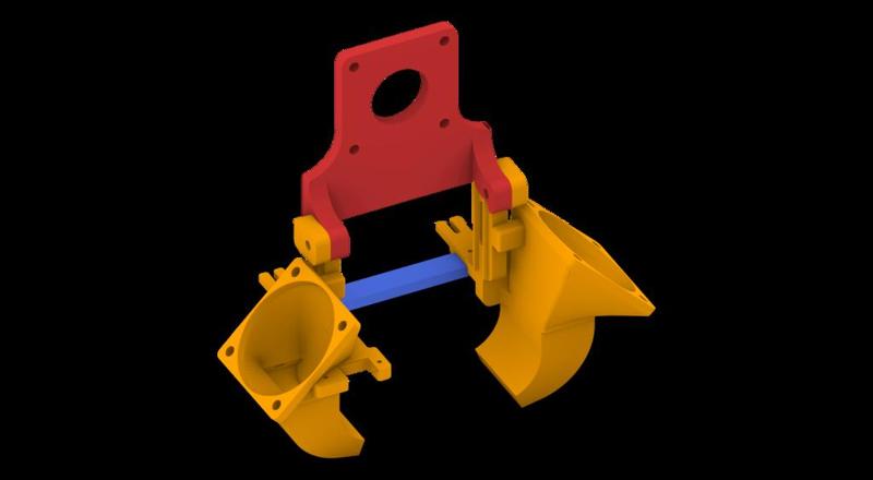 cr10 modular e3D V6 mount Volcano