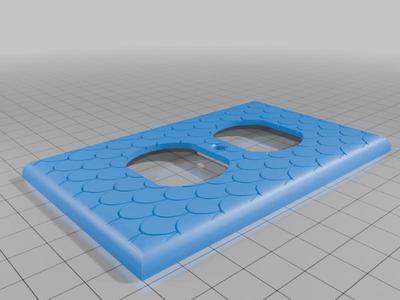 Dragon scale outlet cover