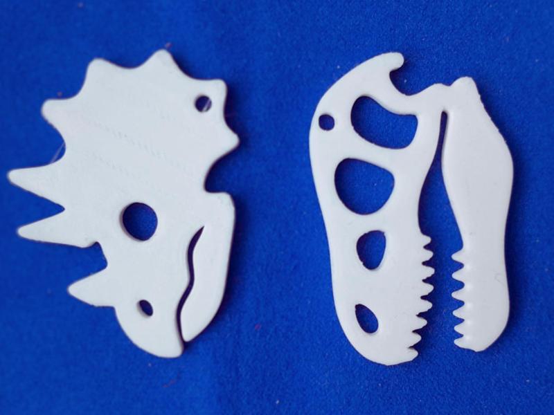 Simple Dinosaur skulls keychain