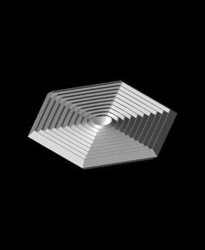 Hexagon Concentric Fidget toy - Torture test (EASY)