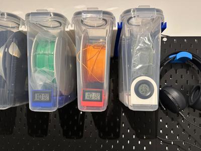 Filament Dryer Box + Hygrometer Mount