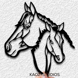 mare and foal wall art horses wall decor country decoration