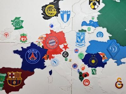 Football Champions of 2025 - Map