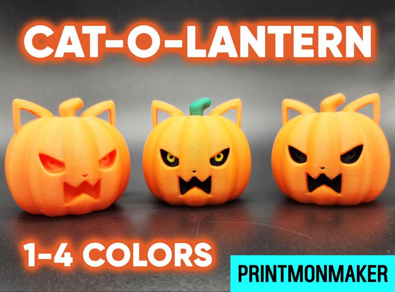 Cat-O-Lantern 1 to 4 Colors AMS MMU