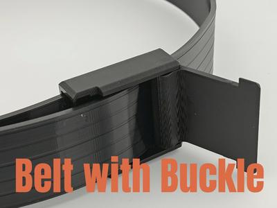 Print-in-Place Belt with Clamping Buckle