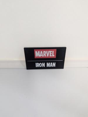 Iron Man Multicolor Nameplates