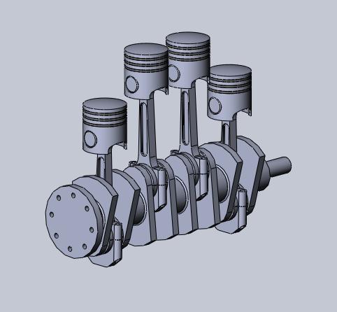 Four Cylinder Engine design + assembly