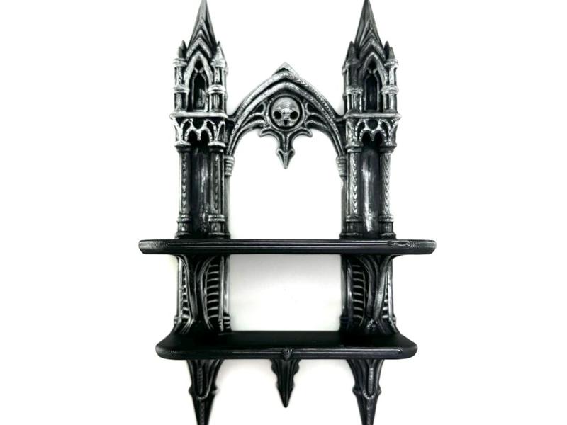 Gothic Vampire style 2 tier Shelf