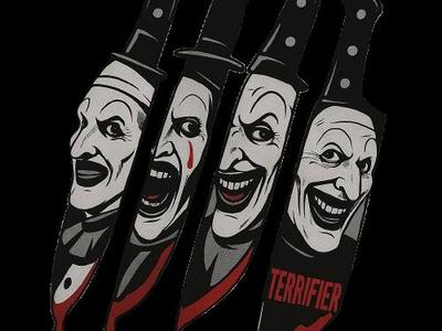 Terrifier Horror Knives Wallart