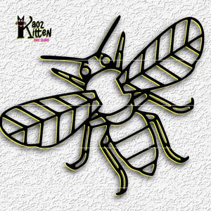 geo bee wall art honeybee garden decor