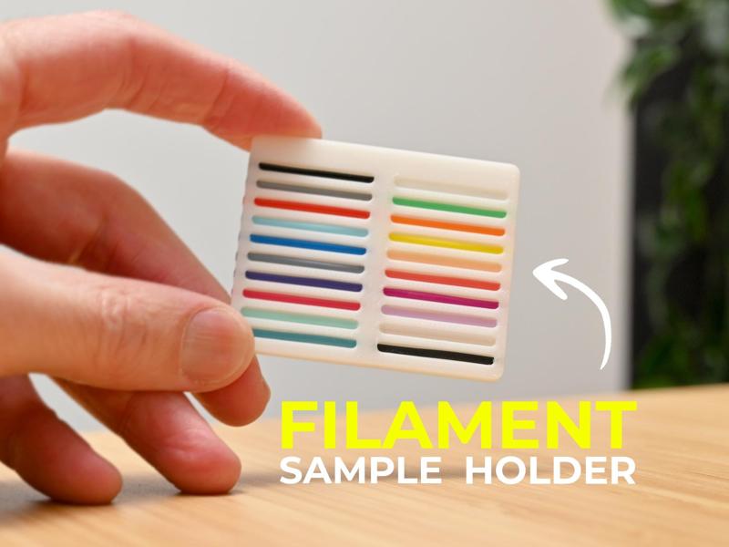 Filament Sample Holder - Quick Color Reference 